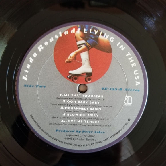 Linda Ronstadt Living in the USA Vintage Vinyl LP Record ⏺3/$40+Free Shipping!🚚 - Picture 3 of 10